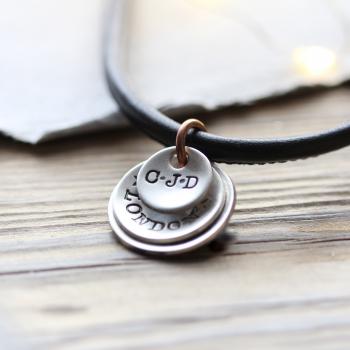 Mens Flippy Disk Necklace