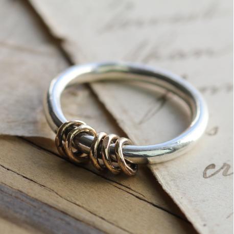 Gold and Silver Milestone Ring