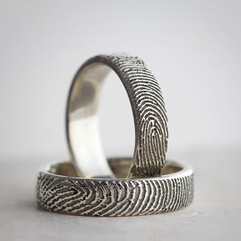 Silver Fingerprint Ring