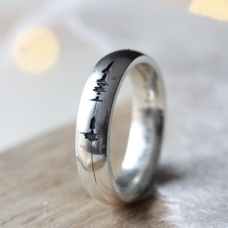 Soundwave Personalised Ring