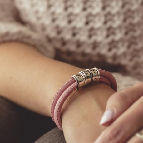 Rose Pink Soft Nappa Leather Dreamer Story Bracelet