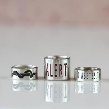 Silver Caduceus Medical Alert Bead