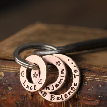 You Belong To Me Copper Keyring