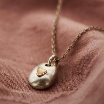 Secret Chamber Pebble Ashes Necklace