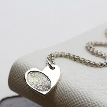 Fingerprint Heart Necklace