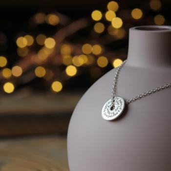 Personalised Silver Talisman Necklace