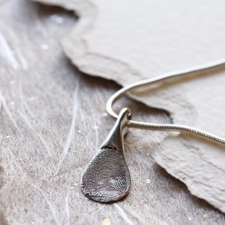 Fingerprint Paddle Necklace