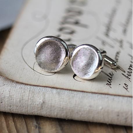 Fingerprint Button Cufflinks