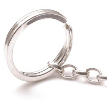 Sterling Silver Keyring and Sterling Silver Chain