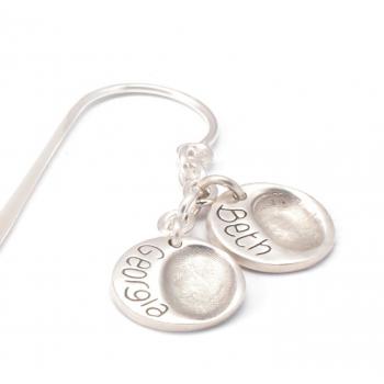 Round Fingerprint Charm Bookmark (classic range)