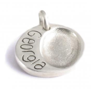 Individual Round Fingerprint Charm (classic range)