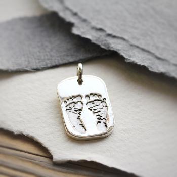 Individual Hand & Footprint Dog Tag Pendant