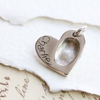 Individual Fingerprint Heart Pendant (classic range)